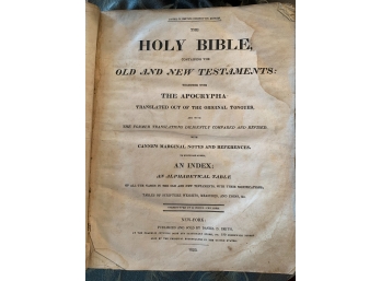 Old & New Testaments Bible 1823