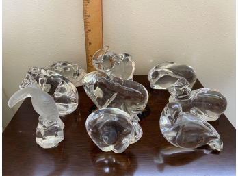Assorted Glass Figures
