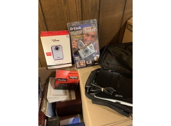 Lot Of Cameras And DVD Player