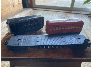 2 Marx Train Cars & 1 Lionel