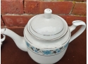 Stonewall Kitchen One Cup Teapot In Floral Decorated Chinese Porcelain He Fought With Silver Banding