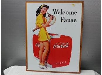 Tin Coca-Cola Advertising Sign