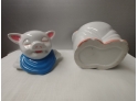 Porcelain Pig Cookie Jar