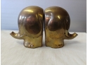 Pair Of Vintage Decorative Crafts Incorporated Stylized Brass Elephant Bookends
