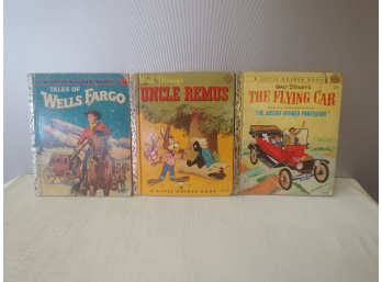 Three Little Golden Books Including Walt Disney's Uncle Remus