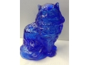 4 Piece Cobalt Blue Glass Lot
