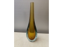 Mid-century Murano Glass Teardrop Form Vase