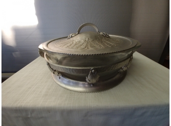 Trade Continental Ware Hand-wrought Aluminum Casserole Dish With Pyrex Insert