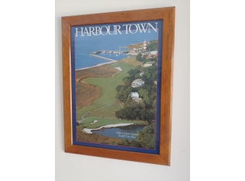 Framed Harbour Town Poster Hilton Head Island South Carolina