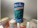 4 Vintage Beer Cans In A 1976 Centennial White Rock Club Soda Can