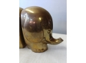 Pair Of Vintage Decorative Crafts Incorporated Stylized Brass Elephant Bookends