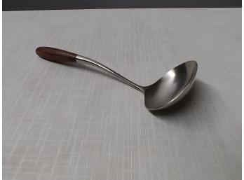 Muffler Mid-century Modern Stainless Steel Ladle With Rosewood