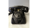 Vintage Black Plastic PTT Streamline Cradle Telephone