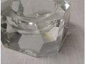 Faceted Mid-century Crystal Bowl