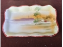 Small Hand-painted Nippon Tray And Pair Of Hand-painted Nippon Salt And Pepper Shakers