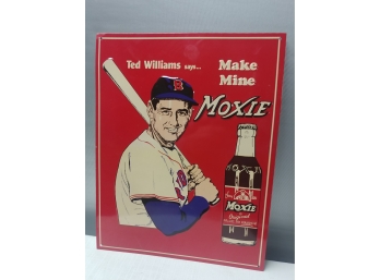 Ted Williams Moxie Advertising Sign