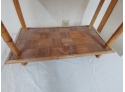 Three Tier Bamboo Shelf With Parquetry Inlay