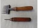 Goodell Antique Ice Shave And Coca-Cola Advertising Ice Pick As Is