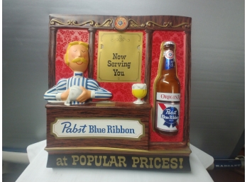 Pabst Blue Ribbon Wall Mount Advertising Sign