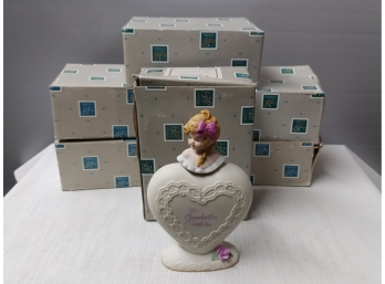 6 Old New Stock Enesco Porcelain A Grandmother's Love Bath Salt / Powder Container
