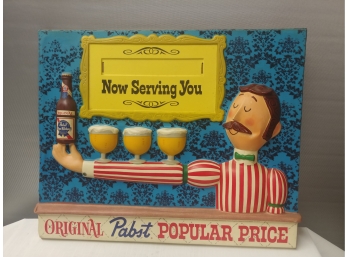 1968 Pabst Blue Ribbon Advertising Sign