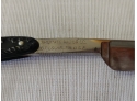 Antique Shaving Lot To Include Shumate Pacific Straight Razor With Fancy Celluloid Handle