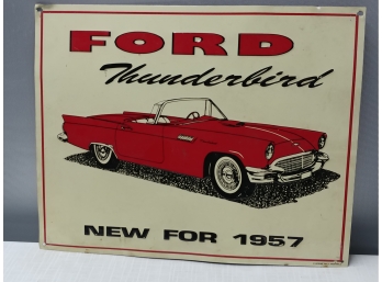 1957 Ford Thunderbird  Advertising Sign