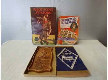 Boy Scout Books And Cub Scout Law Plaque