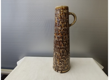 Unusual 13 Inch Tall Tapered German Stein