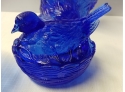 4 Piece Cobalt Blue Glass Lot