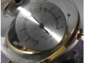 West German Made Mid-century Sphere Form Barometer ,hydrometer And Thermometer On Compass Platform