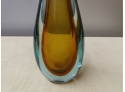Mid-century Murano Glass Teardrop Form Vase