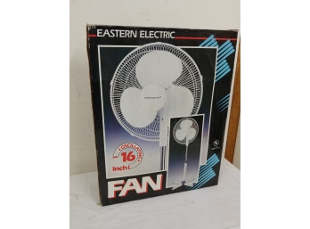 Eastern Electric Old New Stock 16 In Oscillating Fan Unopened In Box