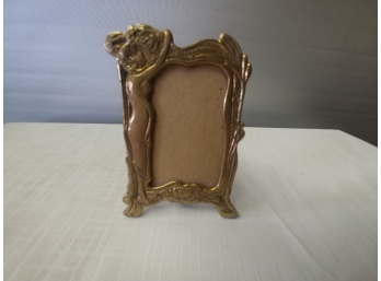 Solid Brass Art Nouveau Style Picture Frame