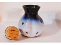 Peter Pots Pottery Garlic Pot / Garlic Keeper Blue & White NICE!!