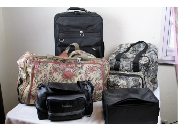 3 Luggage Bags, Camera Bag, CD Bag