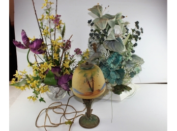 Flower Arrangements, Desk Lamp 13 In