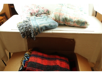 Blankets, Two Dining Chair Cushions, Comforter