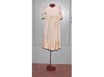 Antique Doll Dress On Stand