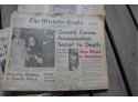 Collection Of Historical Wichita Beacon Newspapers, Assassination Of Kennedy Brothers 1963 And 1968