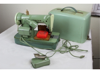 Green Singer Sewing Machine