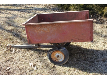 Red Devil Load Hog Two-wheel Trailer, Pretty Rough Shape Needs New Tires, 44 In Long 33 In Wide