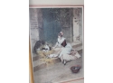 2 - 23 X 29 Wall Hangings Of Ladies And Their Pets
