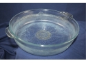 2 Vintage Fireking Pieces, 10.5' Depression Glass Baking Dish And Alpine Swiss Small Mixing Bowl 1960's