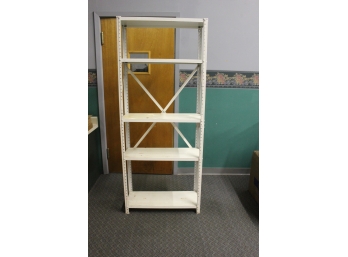 Metal Shelving Unit, 5 Shelves, Missing A Screw In A Back Support, 11.5 X 30, 73' High