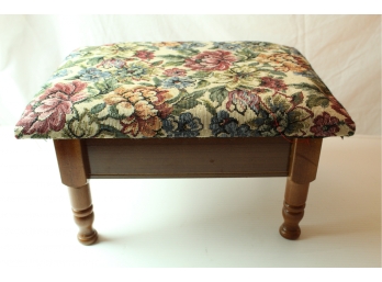 Floral Footstool With Lid