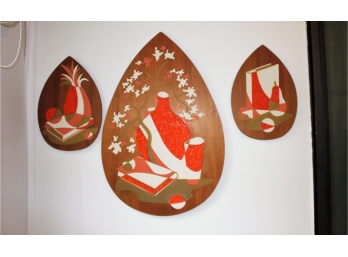 Three Piece Wall Hanging,  29.5 In And 15 In (2)