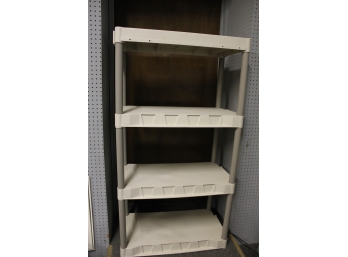 Plastic Shelf Unit, 4 Shelves 15 X 31, 57' High