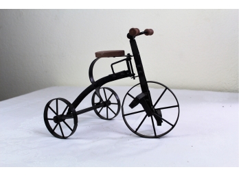 Metal Tricycle 10 Inch Tall