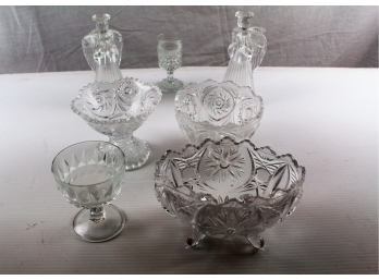 Candy Dishes, Glass Angel Candle Holders